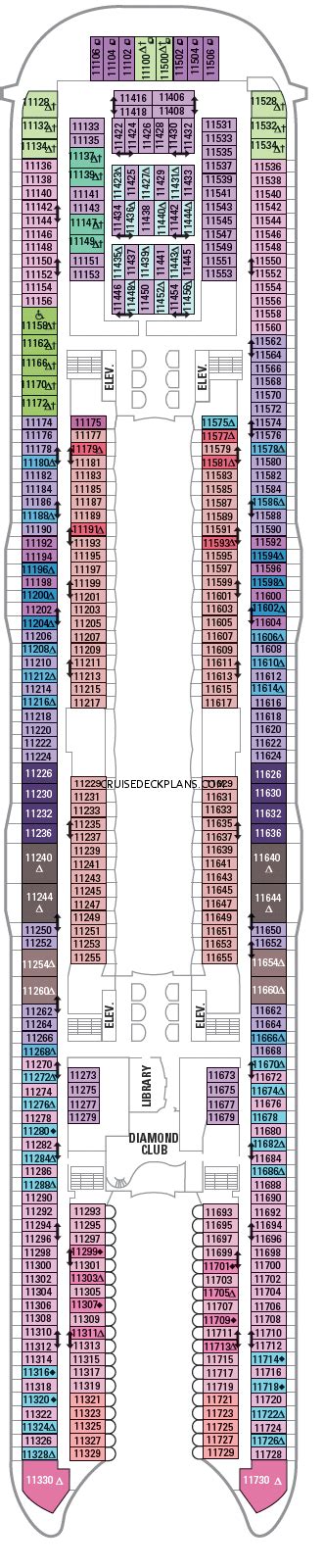 On this page are the current deck plans for Oasis of the Seas showing deck plan layouts, public venues and all. . Oasis of the seas deck 11
